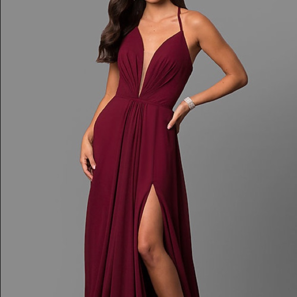 Wine Faviana Prom Long Dress Size 4